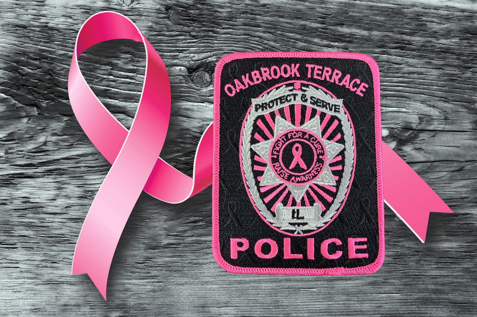 Pink Police Patches for Breast Cancer Awareness